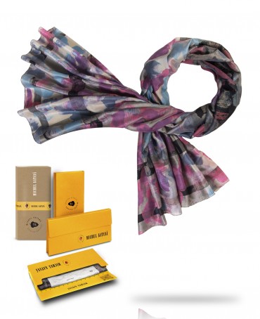 Палантин Женский SN40-OMBRE/ARGENT